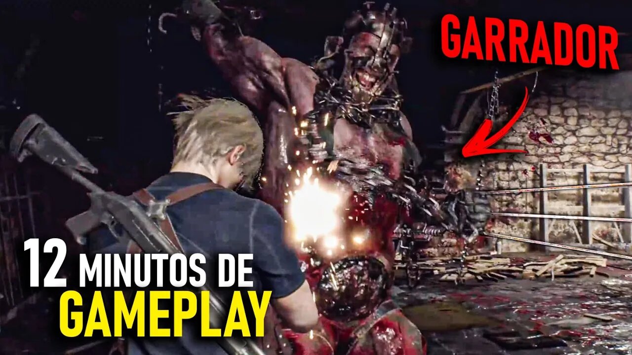 NOVAS GAMEPLAYS mostrando GARRADOR, KRAUSER e + no RE4 REMAKE