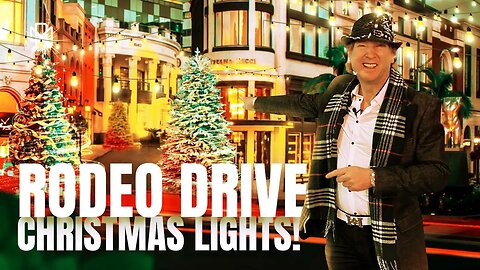 RODEO DRIVE CHRISTMAS LIGHTS IN BEVERLY HILLS!