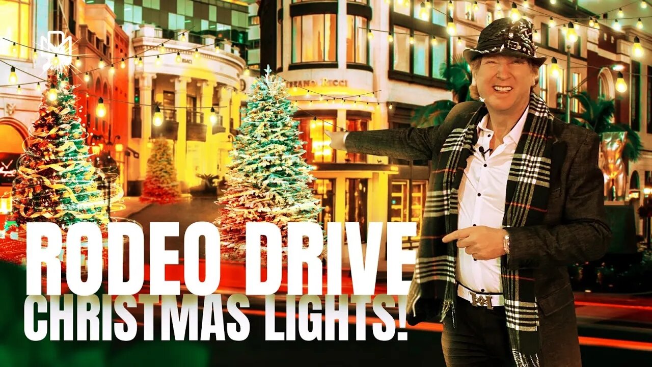 RODEO DRIVE CHRISTMAS LIGHTS IN BEVERLY HILLS!
