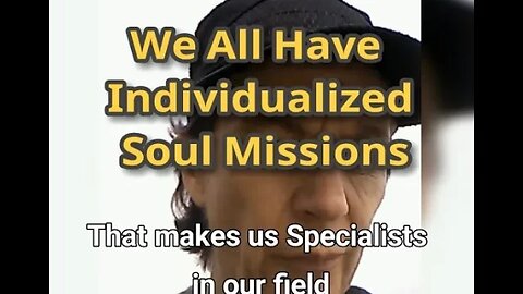 Morning Musings # 537 - We All Have Individualized Missions. That Makes Us Specialists In Our Field.