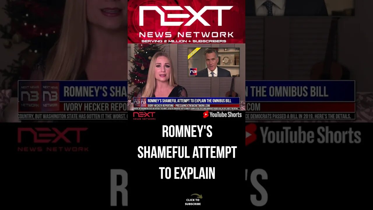 Romney's Shameful Attempt to EXplain the Omnibus Bill #shorts