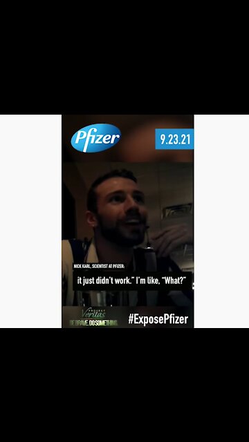 Project Veritas: Pfizer Scientist admits Covid vaccine "just doesn't work" in some people