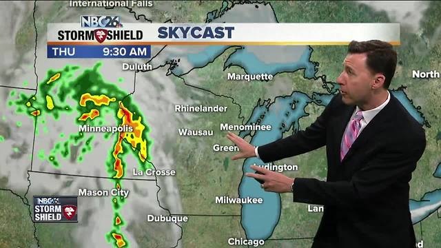 Michael Fish's NBC26 Storm Shield weather forecast