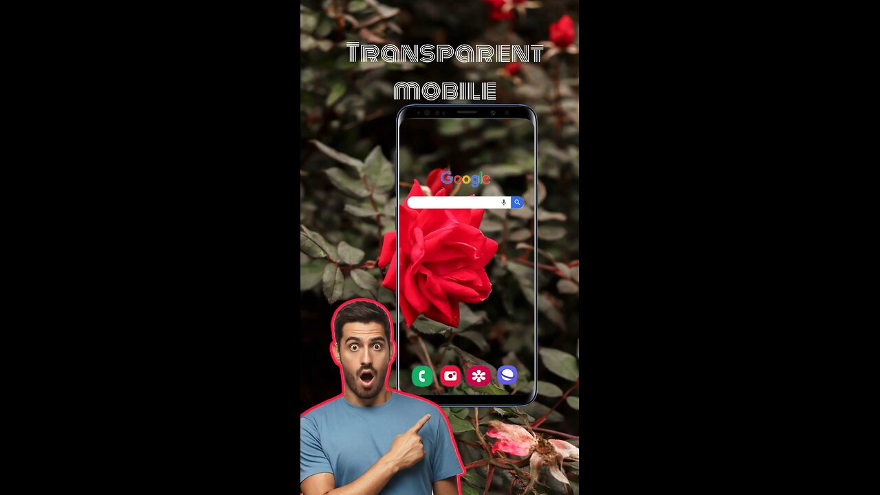 Make your phone transparent #rumbal #trending