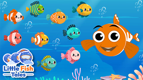 10 Little Fishies | Kids Nursery Rhyme | Little Fish Tales | #fish