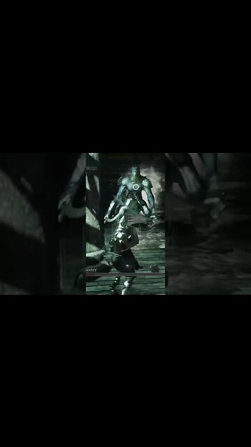 Noob versus the flexile siamese twin sentry in Dark Souls 2 #shorts #darksouls2