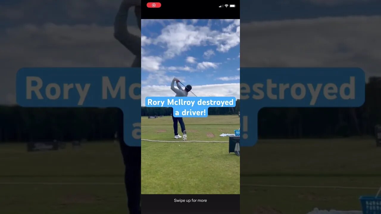 Rory McIlroy destroys a driver! #golf #rorymcilroy #scottishopen