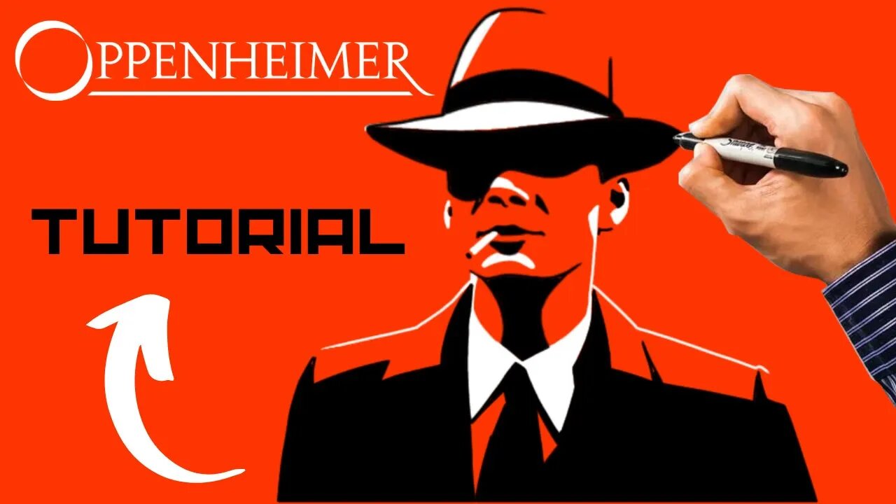 Como Desenhar Oppenheimer Passo a Passo 🔴 | ⚠️Link para assistir o filme na Descrição👇🏼