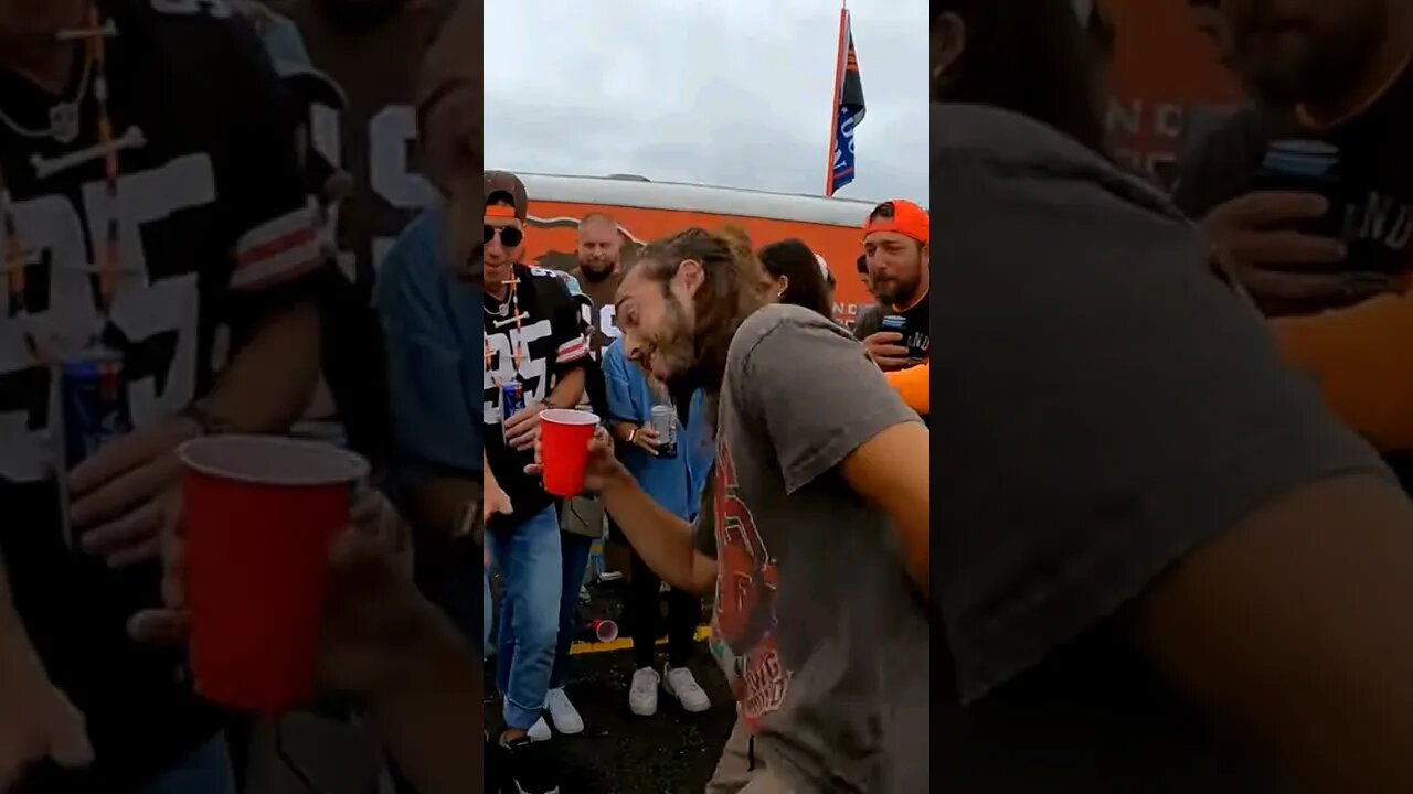 🕺DANCIN DRINKIN DAWGS🐶 #browns #clevelandbrowns #brownstown #dawg #tailgate #cleveland #dawgpound