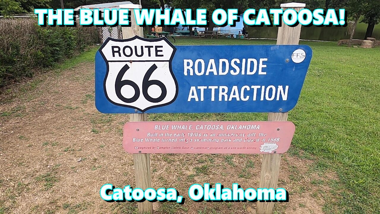 THE ROUTE 66 ROAD TRIP CONTINUES -THE BLUE WHALE! Catoosa, Oklahoma.