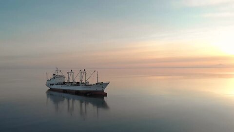 ship in the sea