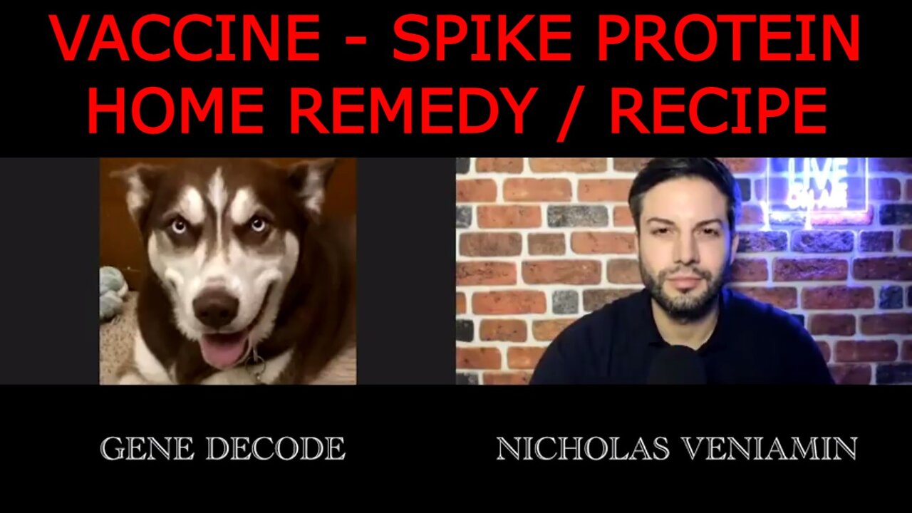 GENE DECODE DISCUSSES VACCINE, SPIKE PROTEIN, HOME REMEDY / RECIPE WITH NICHOLAS VENIAMIN