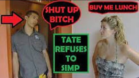 ANDREW TATE REFUSES TO SIMP AND PAY FOR GIRL ON TV SHOW