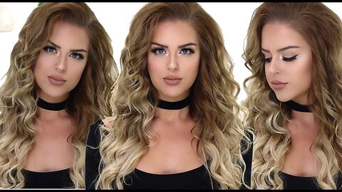 Voluminous Curly Hair Tutorial - Boho Curls