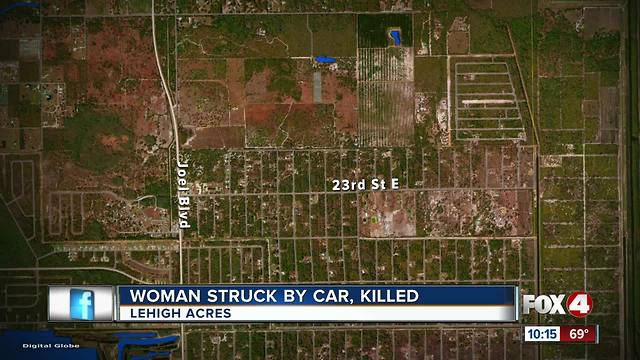 Woman Struck by Car, Killed