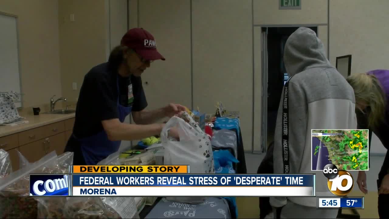 Federal workers stressed in 'desperate' time of shutdown