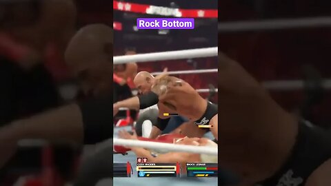 The Rock vs Cody Rhodes Rock Bottom Finisher WWE Monday Night Raw Wrestling #wwe2k23 #therock