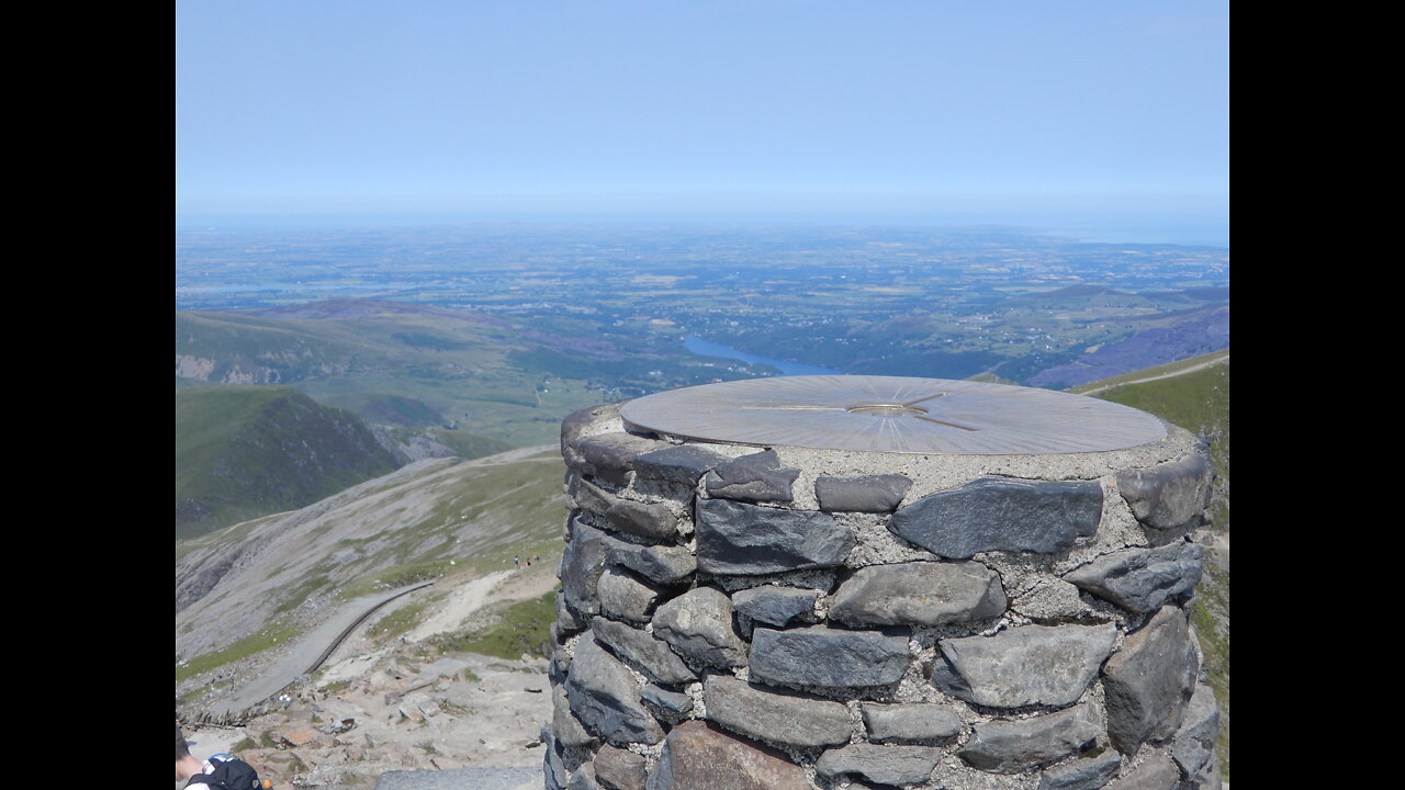 Caernarfon, Wales and Mt. Snowdon Summit