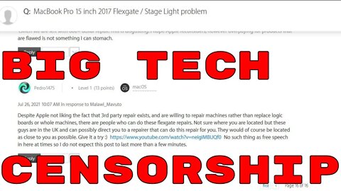 Apple can't handle the truth, so they delete & bury it.