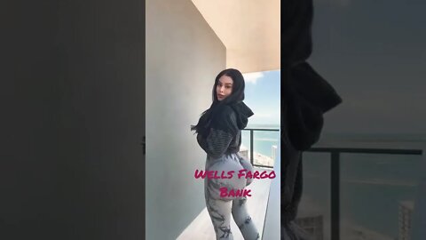 Her bank is big like Wells Fargo lol