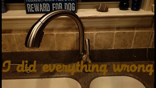 Replacing a Kitchen Faucet the Hardest Way Possible