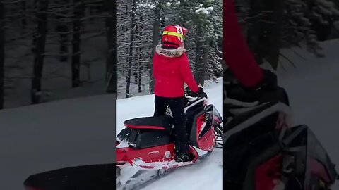 Amazing day for snowmobiling in Big Sky, Mt! Snow storm made for perfect snow conditions!