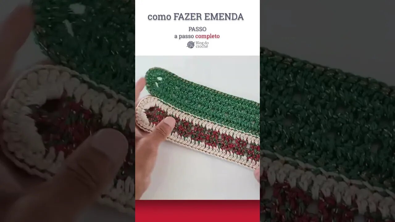 Como fazer a emenda | Crochê