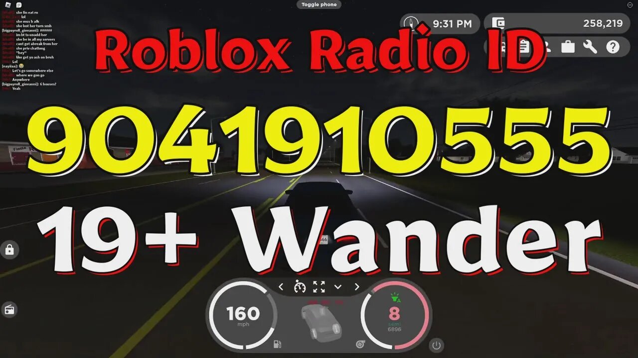 Wander Roblox Radio Codes/IDs