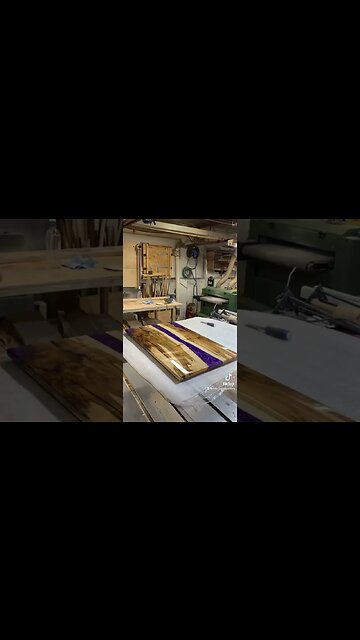 This is super shiny #shorts #woodworking #shortvideo #subscribe #trending #resinart #coffeetable