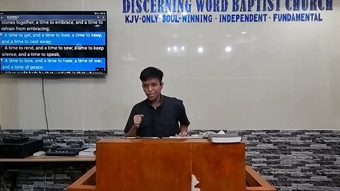 Be Strong in Every Travail (The Good of All His Labour) - Ecc. 3 - (Men's Preaching Class)