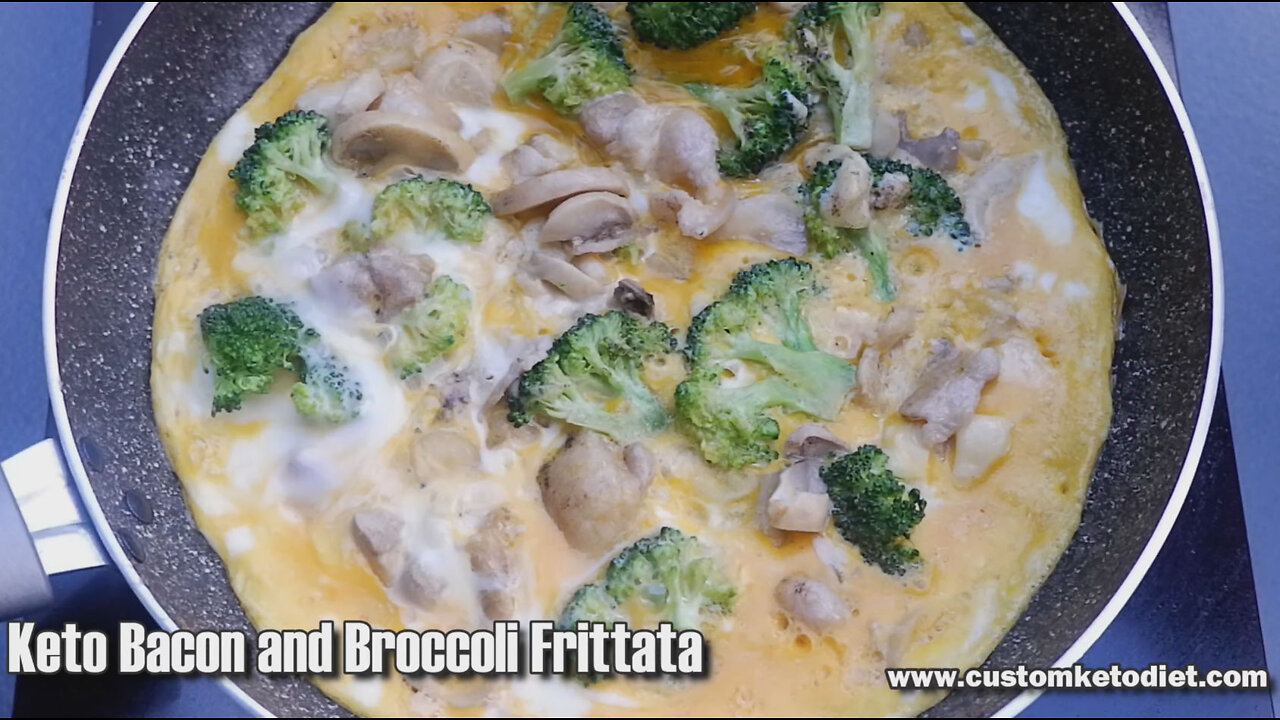 Keto Bacon and Broccoli Frittata