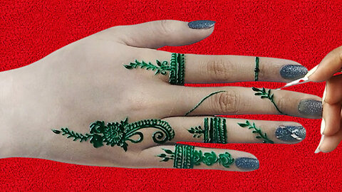 Backhand Mendi Design || Easy Mehndi Design