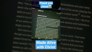 Made Alive with Christ Jesus!!! #bornagain #jesussaves #salvation #grace #mercy #God #repent #love