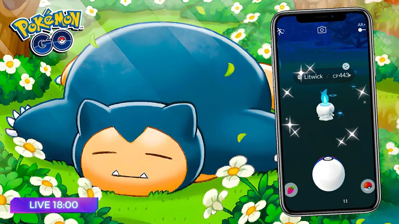 🚶 A SAGA DO SNORLAX CONTINUA! Litwick, Bagon e MAIS! Temporada da Luz! Live na RUA! Pokémon GO