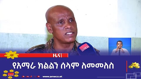 የአማራ ክልልን ሰላም ለመመለስ