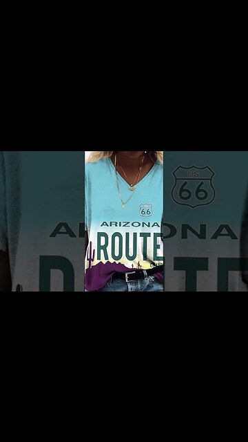 US Route 66 Print Tops