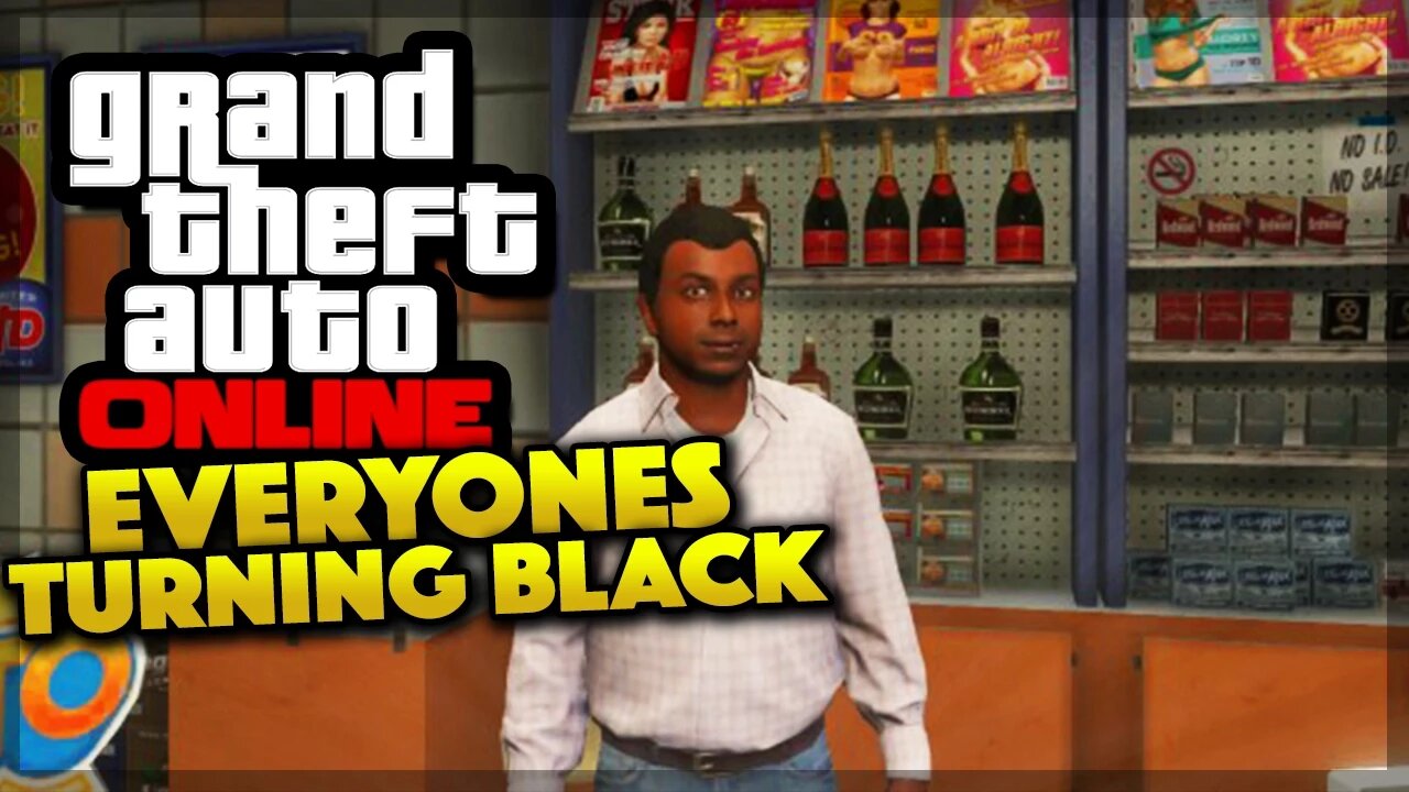 GTA 5 Online - EVERYONES TURNING BLACK! (GTA 5 Gameplay)