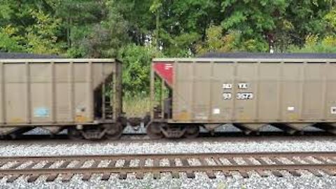CSX Loaded Coal Train from Sullivan, Ohio September 26, 2020