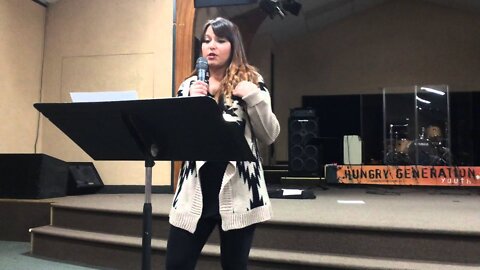 Oksana sharing message on Night Prayer