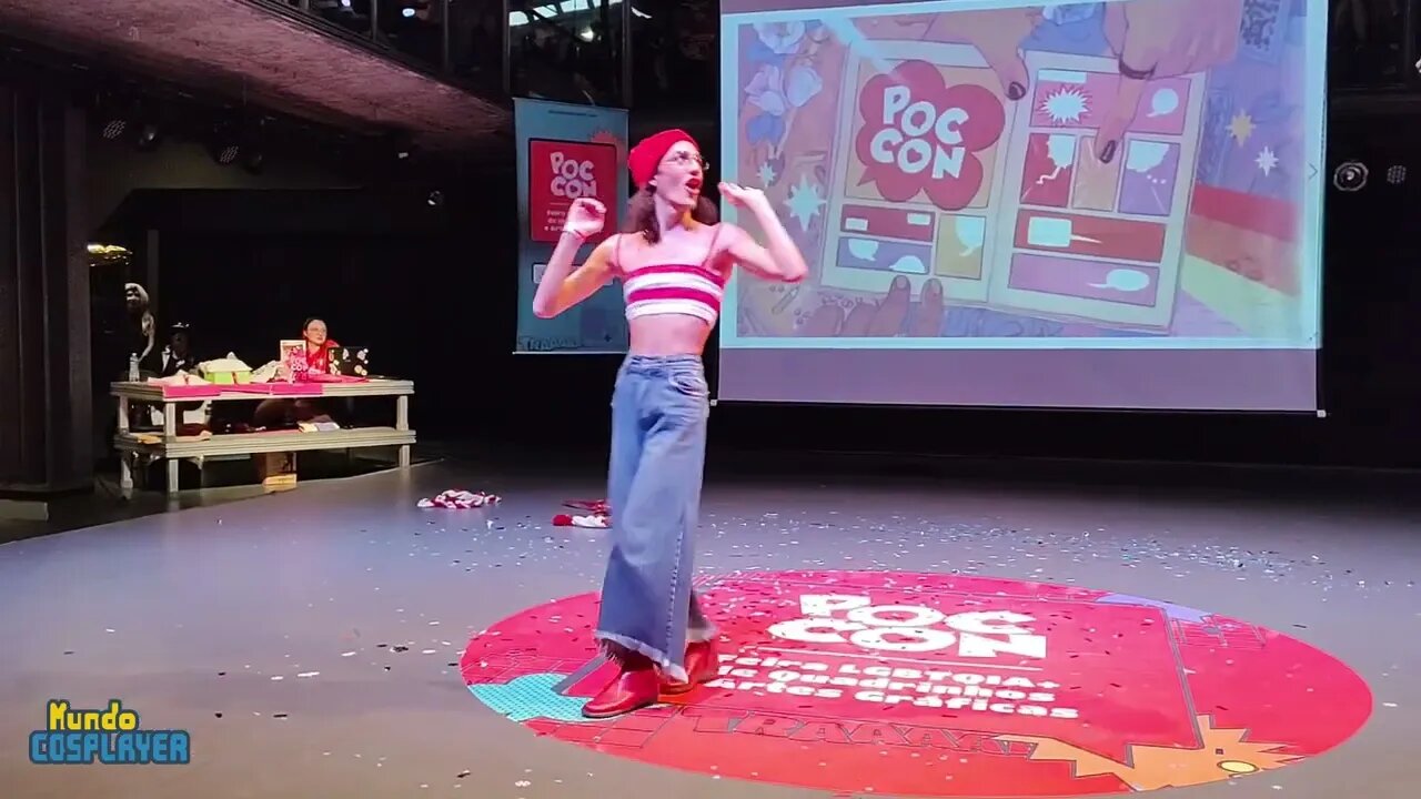 Wally de Onde Está Wally? no Concurso Cosplay Lip Sync Challenge na Poc Con 2023