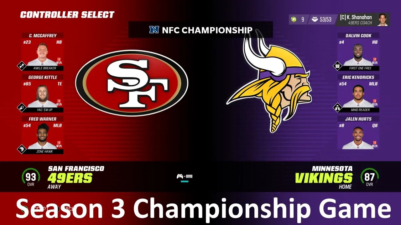 Madden Nfl 23 49ers Vs Vikings Playoffs S3 Championship