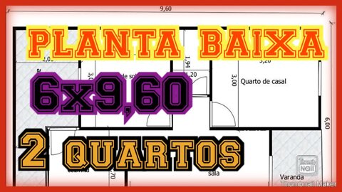 planta baixa 6x9,60