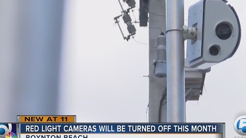 Red light cameras will be turned off this month