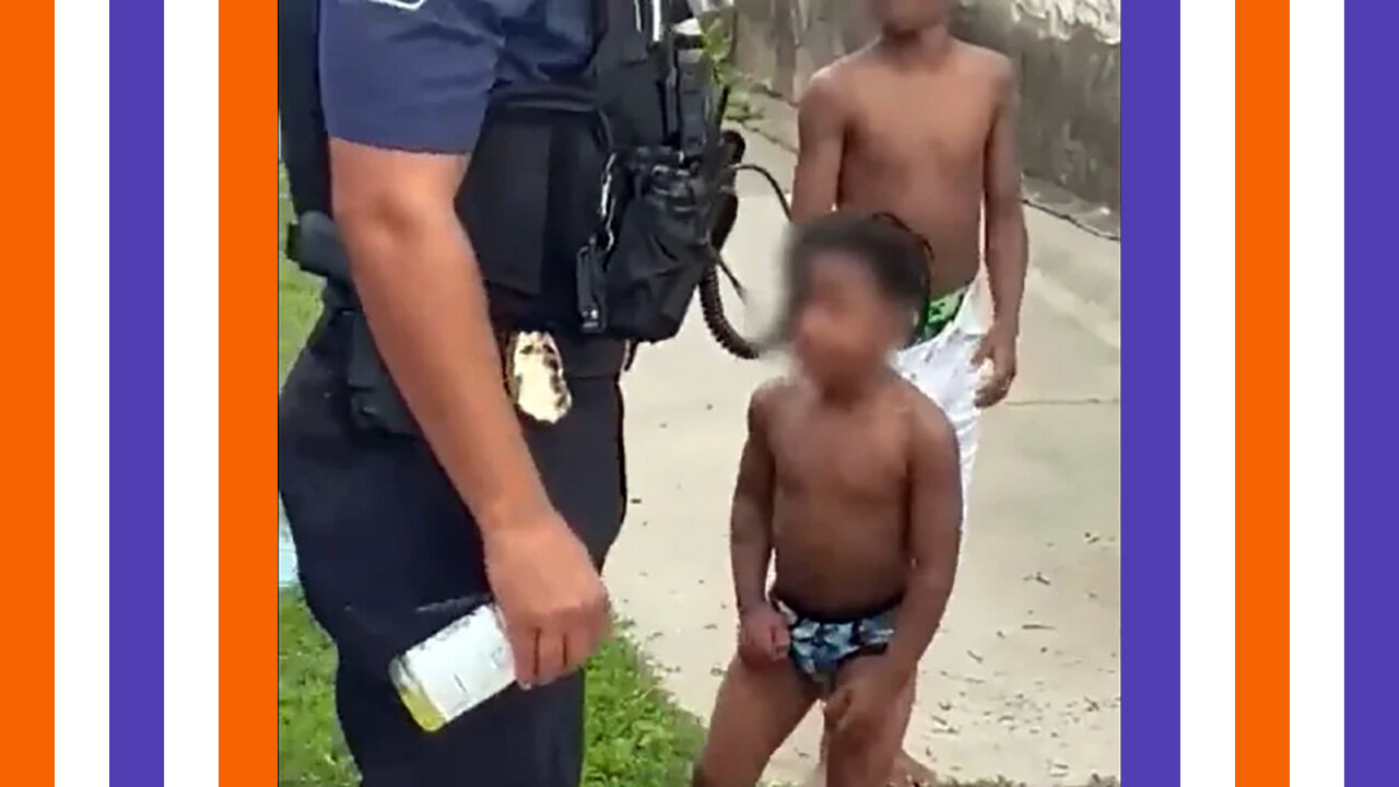 Brainwashed Toddler Attacks Cops