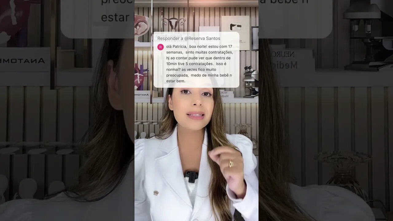 Contrações frequentes com 17 semanas de gestação são normais?