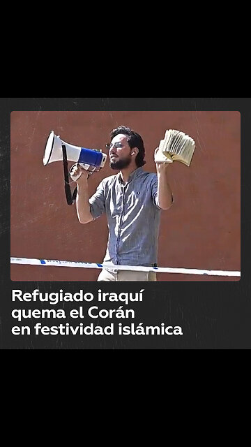 Un refugiado iraquí quemó un Corán en la mezquita principal de Estocolmo
