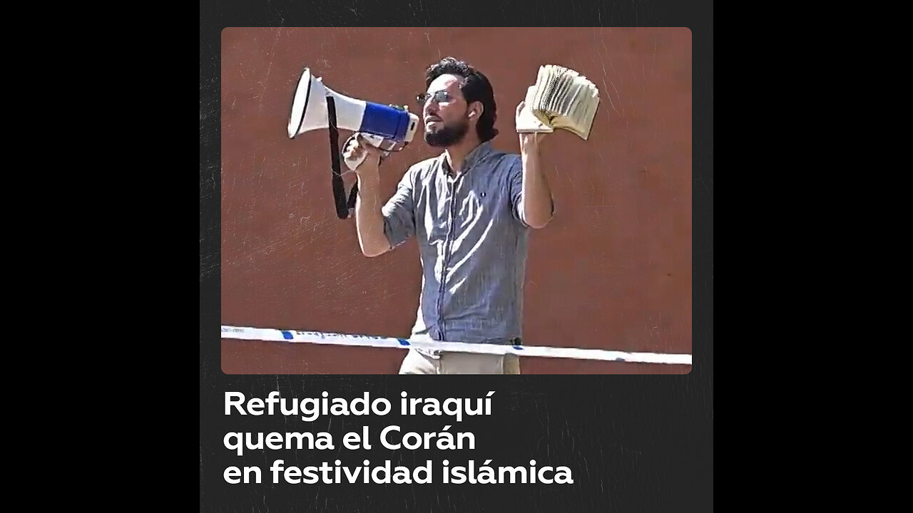 Un refugiado iraquí quemó un Corán en la mezquita principal de Estocolmo