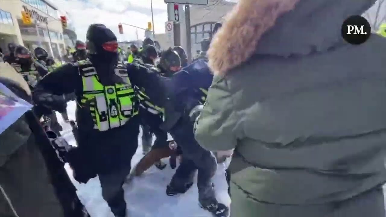 When Police "just follow orders" In Canada - Ottawa Freedom Convoy