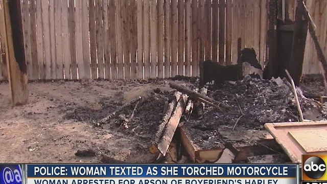 Woman burns boyfriend’s motorcycle over cheating suspicion