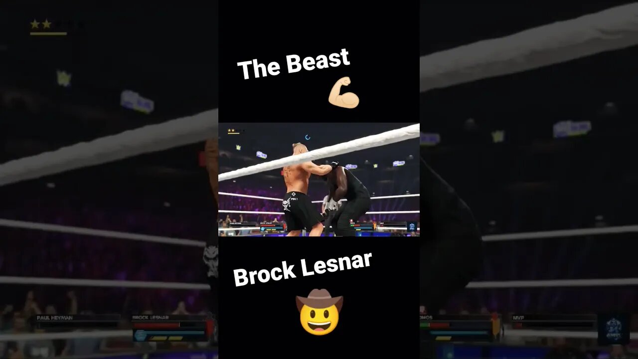 Domination by The Beast BROCK LESNAR 😈😈😈 #wwe #wwe2k23 #wwebrocklesnar